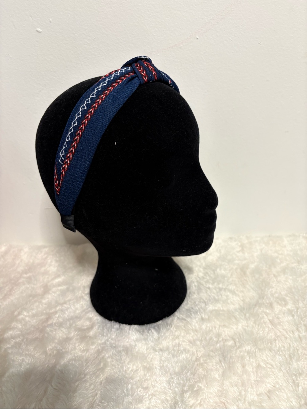 Navy Knotted headband